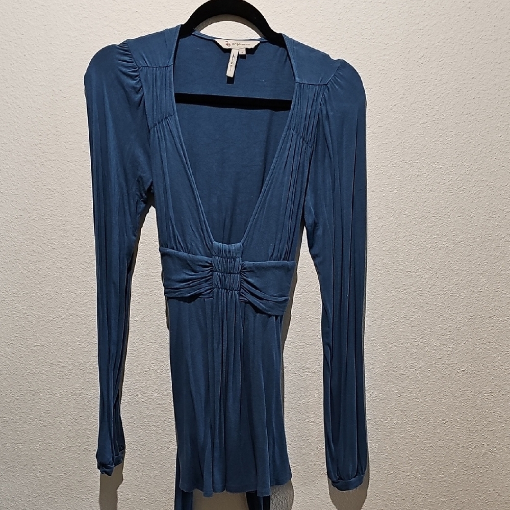 BCBGeneration Blue Long Sleeve Top